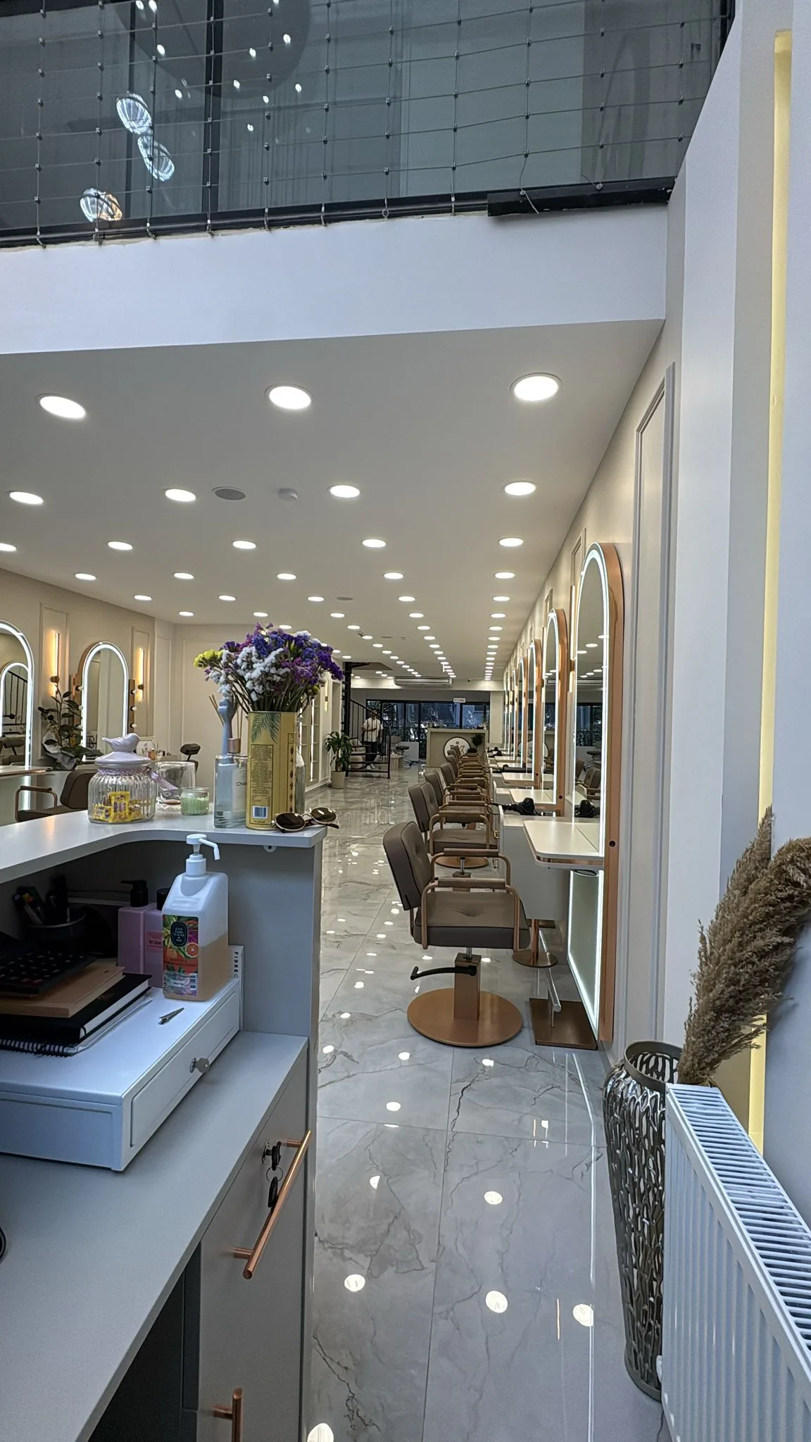 Styling stations at KAiMAK Hair Studio, Nişantaşı Istanbul